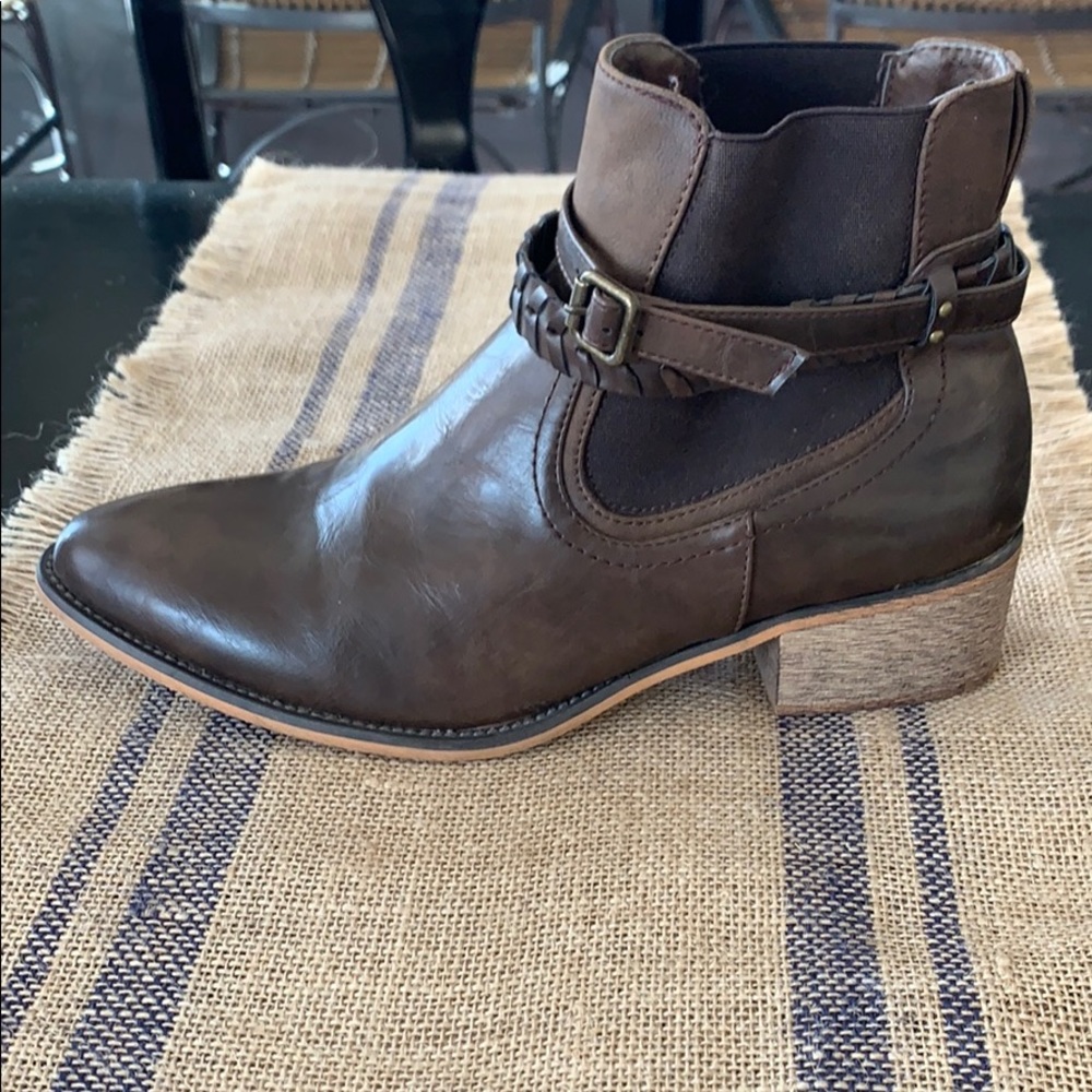 Maurices brown leather boots